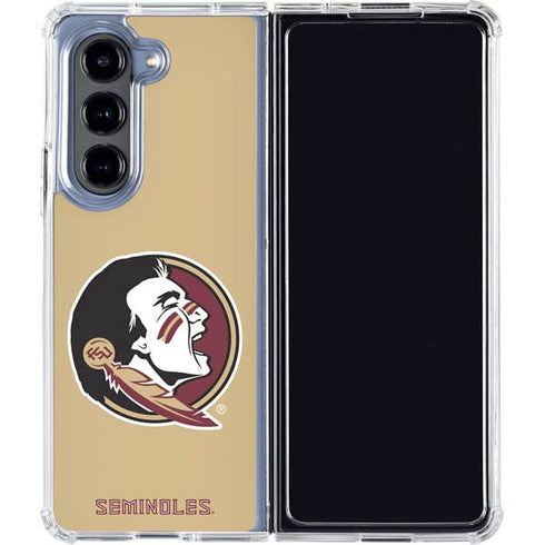 Florida State FSU Seminoles Logo Galaxy Z Fold5 5G Clear Case
